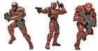 Halo - Squad 3 - UNSC Troops 3PZ - Mini Figure